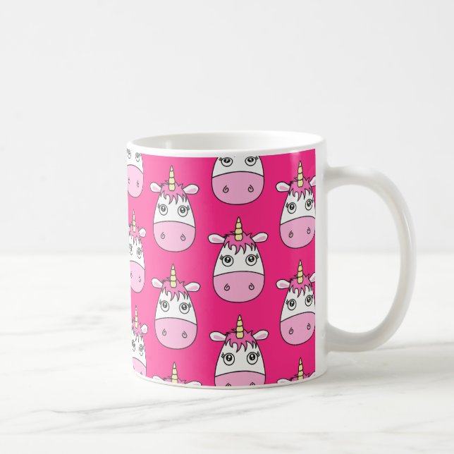 Niedlich-Rosa-Einhorn-Tasse Kaffeetasse (Rechts)