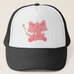 Niedlich-rosa-Elefant Truckerkappe