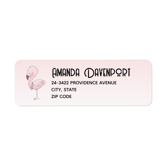 Niedlich-rosa-Flamingo-Illustration (Vorne)