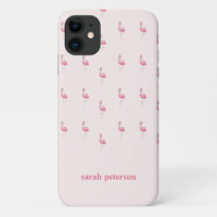 Niedlich rosa Flamingo individuelle Name pink