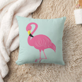 Niedlich rosa Flamingo Kissen
