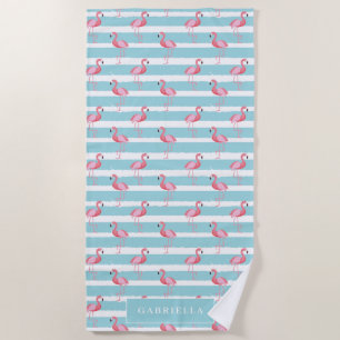 Niedlich rosa Flamingo-Muster Strandtuch