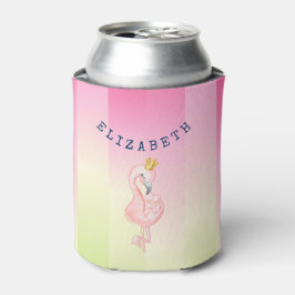 Niedlich rosa Flamingo Ombre Streifen Dosenkühler