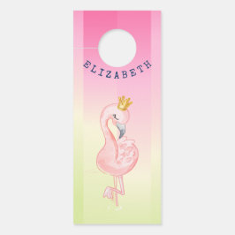 Niedlich rosa Flamingo Ombre Streifen Türanhänger