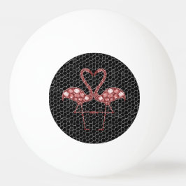 Niedlich rosa Flamingo Tischtennisball