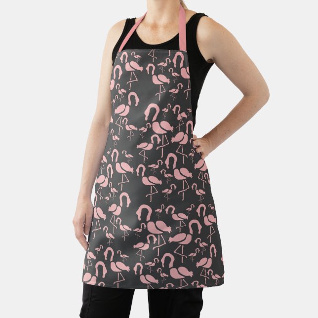 Niedlich rosa Flamingos künstlerisch Schürze (InSitu)