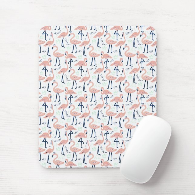 Niedlich rosa Flamingos Mousepad (Mit Mouse)