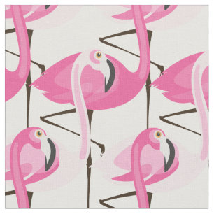 Niedlich rosa Flamingos Stoff