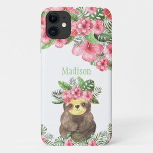 Niedlich rosa floraler Hawaiianname Case-Mate iPhone Hülle