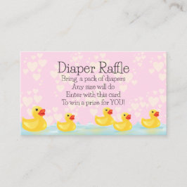 Niedlich rosa gelbe Gummimatte Babydusche Begleitkarte