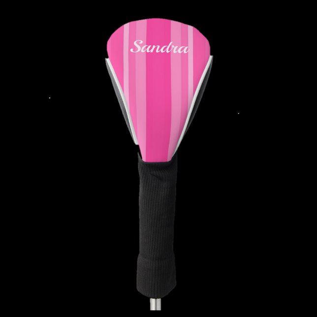 Niedlich rosa gestreifte Lady Golfer Golf Head Cov Golf Headcover (Von Creator hochgeladen)