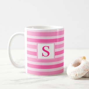 Niedlich rosa gestrichelte Gestaltung - Vorgabe Kaffeetasse