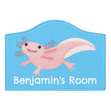 Niedlich-rosa-glückliche axolotl