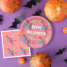 Niedlich rosa Halloween anpassbar
