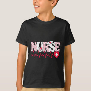 Niedlich rosa Herzklopfen T-Shirt