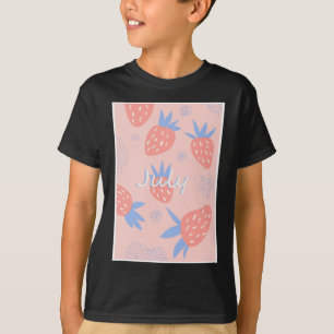 Niedlich Rosa Juli Erdbeere Frische Früchte Berry T-Shirt
