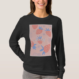 Niedlich Rosa Juli Erdbeere Frische Früchte Berry T-Shirt