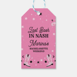 Niedlich rosa letzter Bash in Nash Nashville Bache Geschenkanhänger