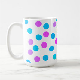 Niedlich rosa Lila Türkisbläschen Kaffeetasse