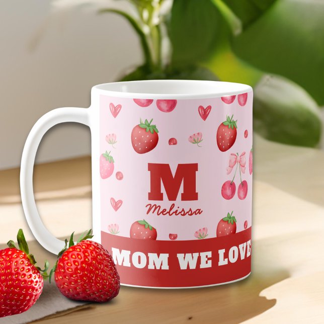 Niedlich Rosa Mama Wir Liebe Sie Berry viel Kaffeetasse (Von Creator hochgeladen)