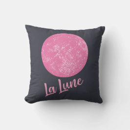 Niedlich-Rosa-Mondtäuschung Französisch-La Lune Bl Kissen