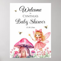 Niedlich rosa Mushrooms Kinderdusche