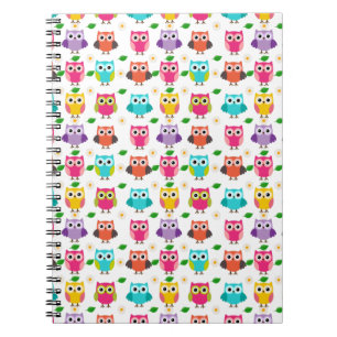 Niedlich rosa Owl-Notebook Notizblock