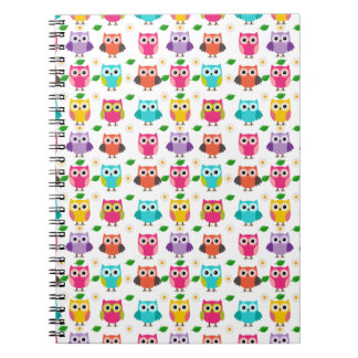 Niedlich rosa Owl-Notebook Notizblock
