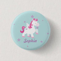 Niedlich-rosa-Personalisiert-magische Einhorntaste
