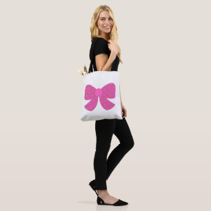 Niedlich rosa Punkt Bow Simple Modern Niedlich Tasche