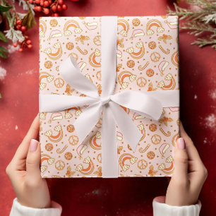 Niedlich Rosa Retro Geschenkpapier Set