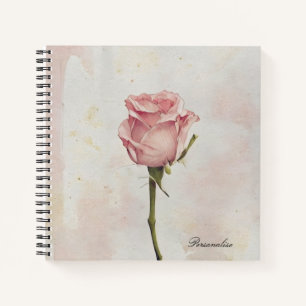 Niedlich Rosa Rose Blume Blumenblatt Foto Journal Notizbuch