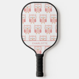 Niedlich rosa Schale, Monogramm Pickleball Schläger