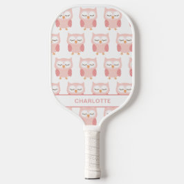 Niedlich rosa Schale, Monogramm Pickleball Schläger
