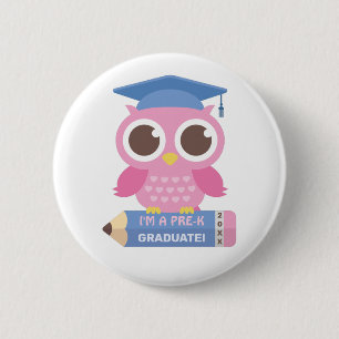 Niedlich rosa Schüssel und Stift, ich bin ein Pre Button