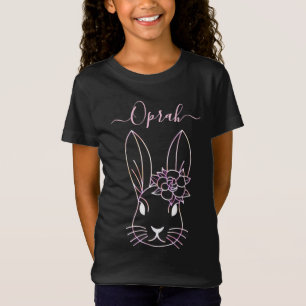 Niedlich rosa Sonne und Blume. Personalisieren des T-Shirt