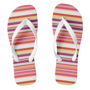 Niedlich rosa Streifen Flip Flops