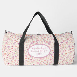 Niedlich rosa und Lila Blumenmuster - Duffack Duffle Bag
