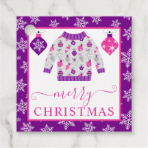 Niedlich rosa und Lila Weihnachtsjumper