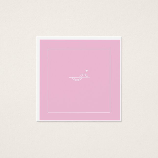 Niedlich-rosa-Visitenkarte (Vorderseite)