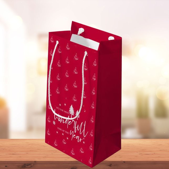 Niedlich Rot ist die schönste Zeit des Jahres Kleine Geschenktüte (Von Creator hochgeladen)