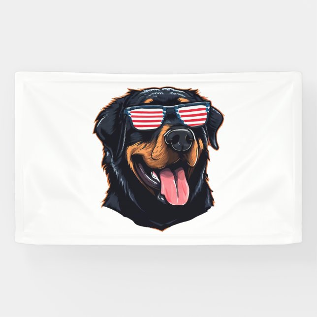 Niedlich Rottweiler Puppy Banner (Horizontal)