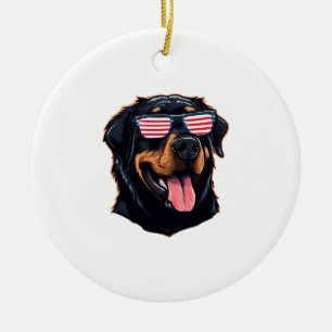 Niedlich Rottweiler Puppy Keramik Ornament