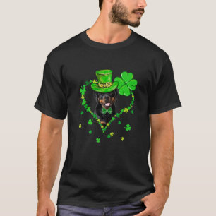 Niedlich Rottweiler Saint Patrick's Day Hunde Vate T-Shirt
