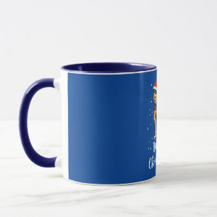 Niedlich Rottweiler Weihnachtsmannmütze Frohe Weih Tasse