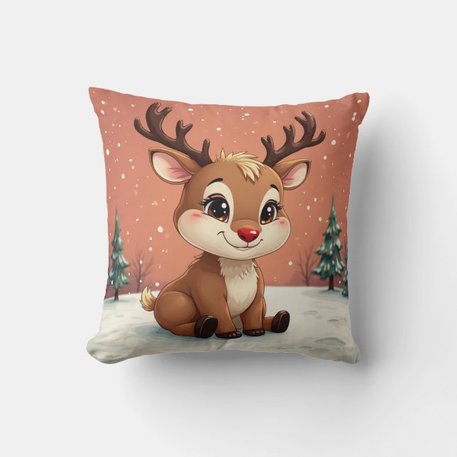 Niedlich Rudolph Cushion Kissen (Vorderseite)