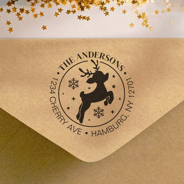Niedlich Rudolph the Red Nosed Rentier Christmas Gummistempel (Von Creator hochgeladen)