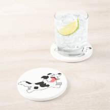 Niedlich Running Cartoon Border Collie Untersetzer