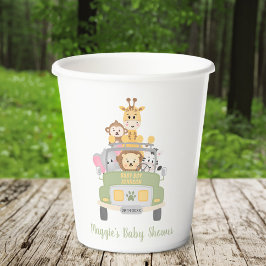 Niedlich Safari Animal Baby Dusche Pappbecher