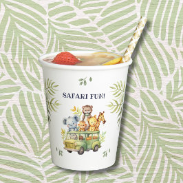 Niedlich Safari Animal Jungle Geburtstagsparty Pappbecher